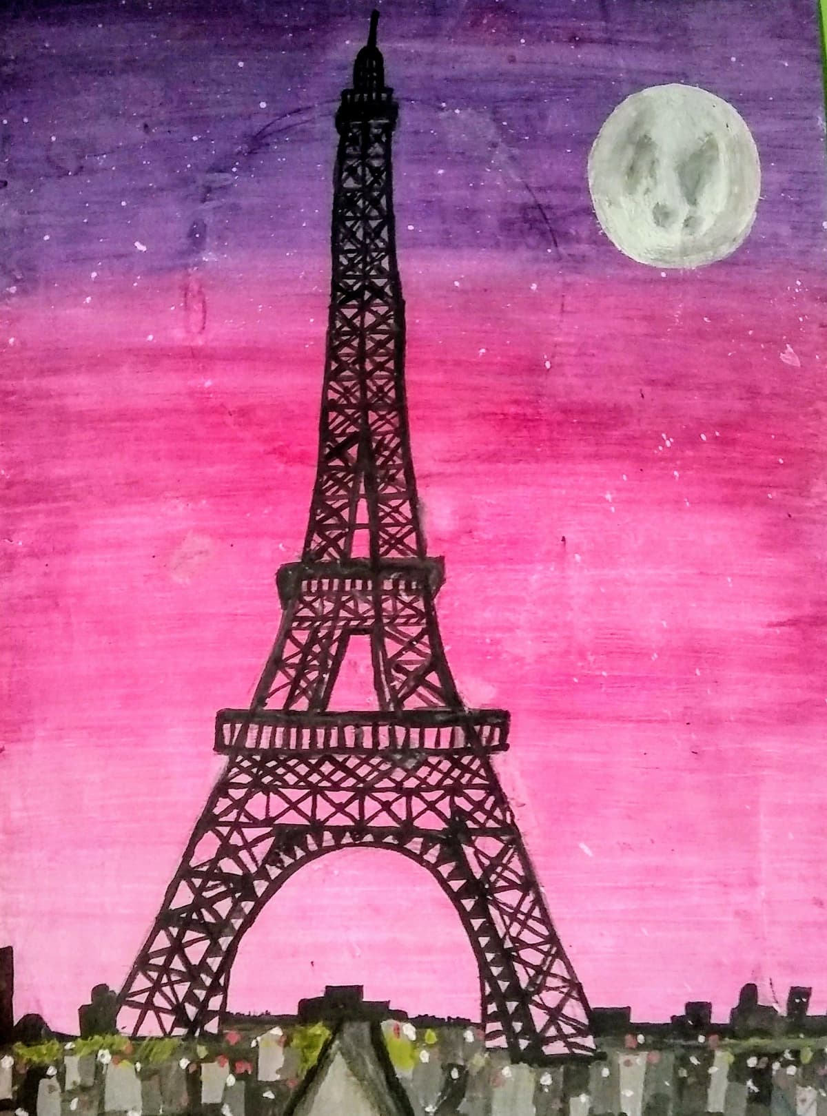 Eiffle tower painting