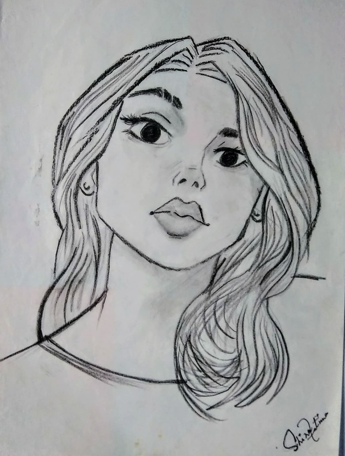 Anime Girl Pencil Sketch